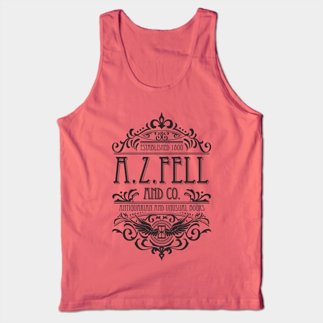 Good Omens: A.Z. Fell Book Shop (dark) Tank Top by firlachiel